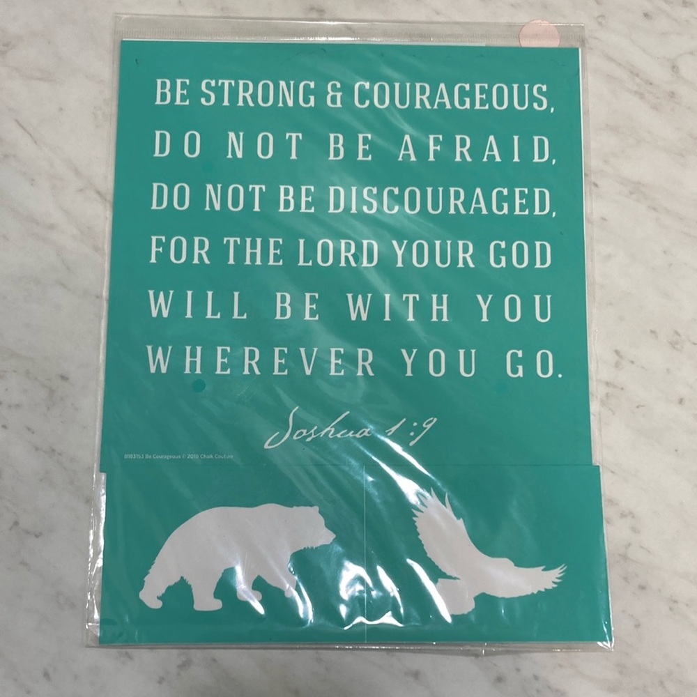 Chalk Couture Silkscreen Stencils Be Courageous Joshua 1:9
